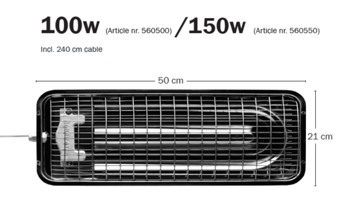 Master Heater dimensions